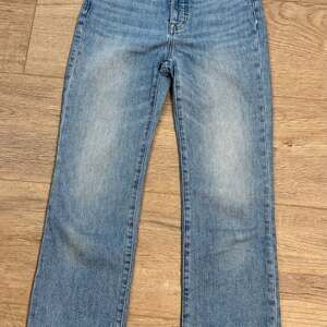 Madewell High Rise Slim Demi Boot Jeans Blue Wash Stretch Denim Size 24